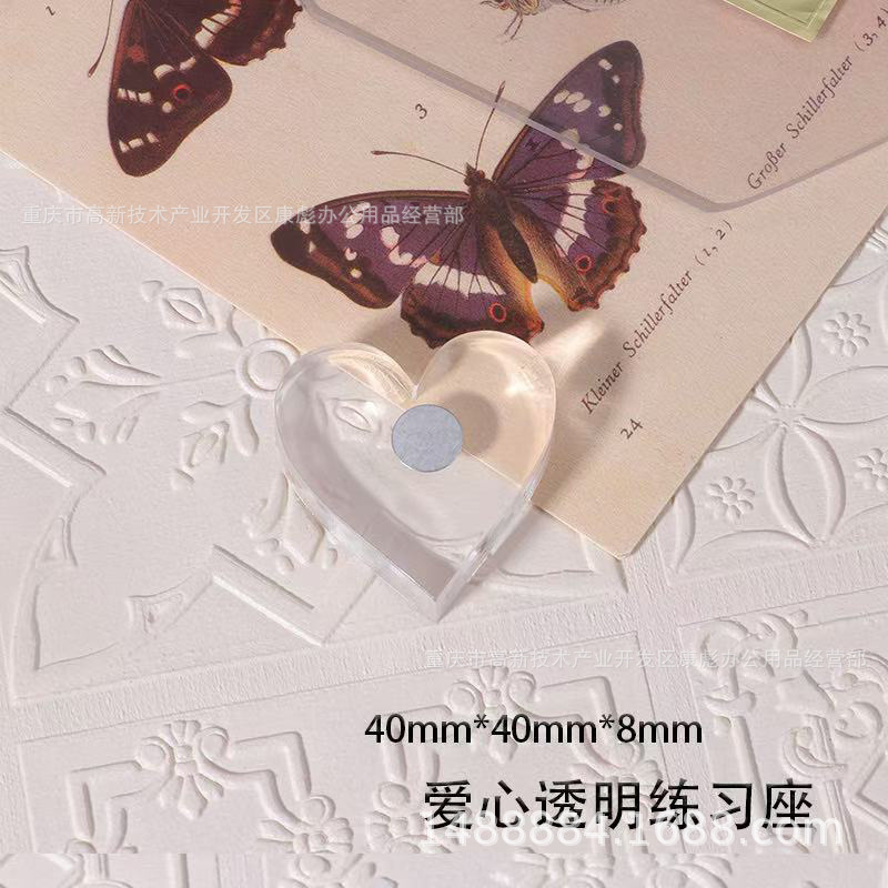 Clavo transparente agua ondulación base de práctica de uñas base inferior soporte acrílico titular de uñas desgaste pieza de clavo asiento sin piezas de ajedrez