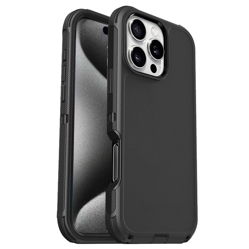 Suitable for Iphone17Promax Three-Proof Mobile Phone Case Apple 17Air Anti-Fall Protective Cover Plus Defense