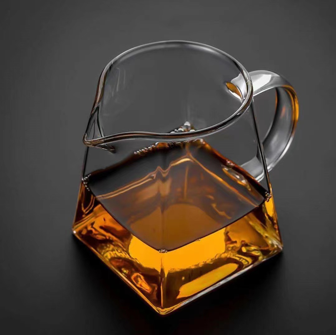 Tetera cuadrada gruesa tetera de vidrio resistente a altas temperaturas 304 filtro Neto taza justa dispensador de té tetera doméstica