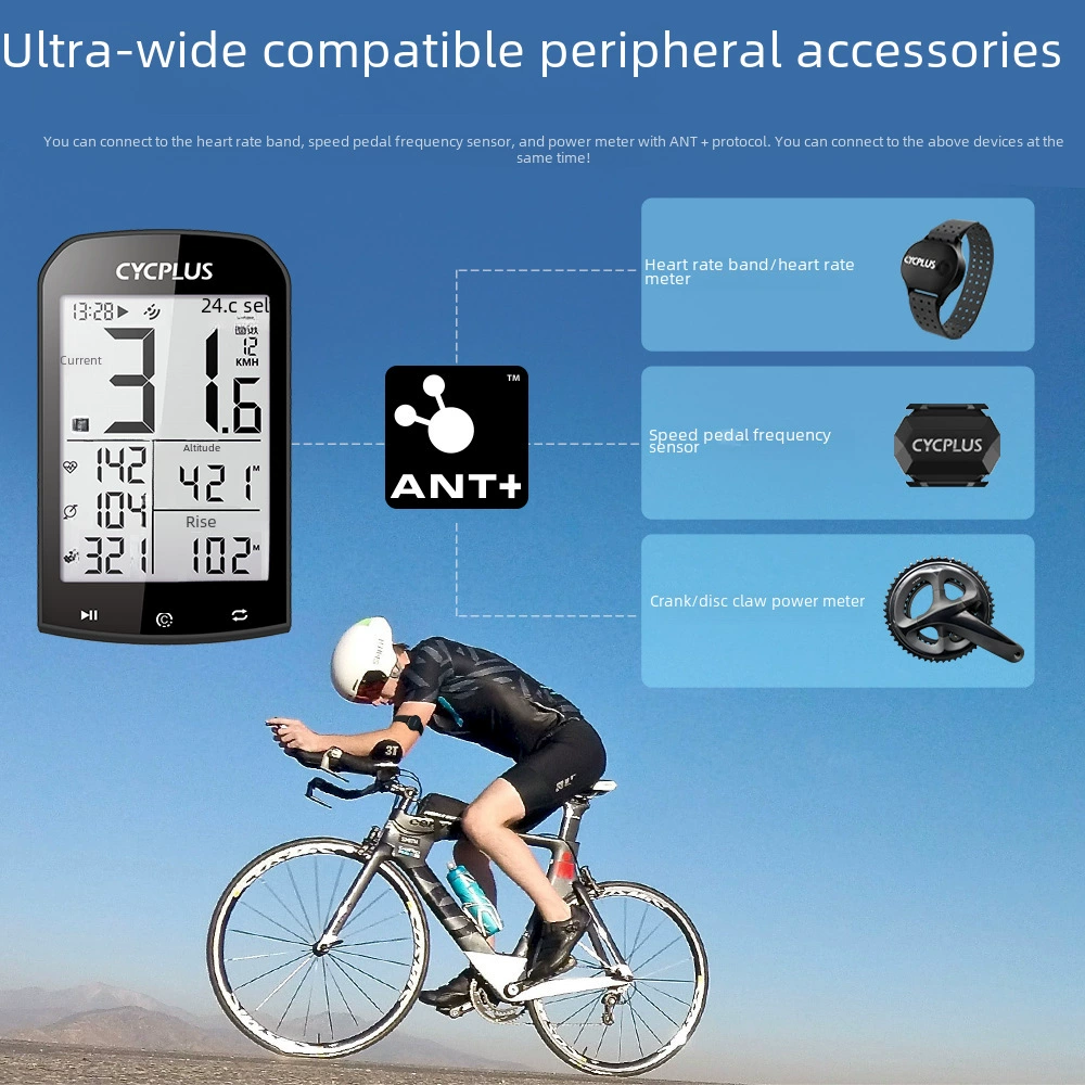 CYCPLUS M1 Смарт GPS велосипед водонепроницаемый Bluetooth ANT+ вело сводная таблица километража скорость