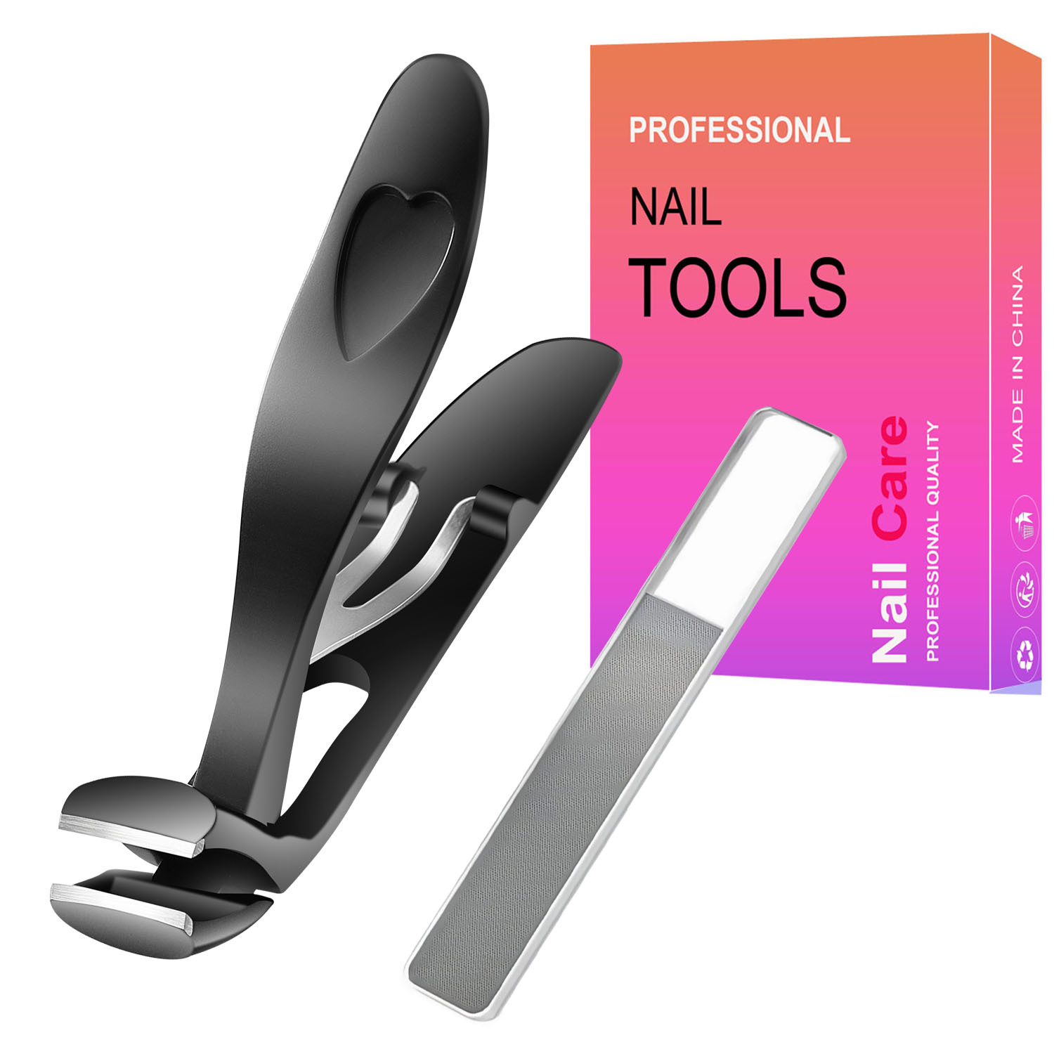 Nuevo cortaúñas de codo, cortaúñas de apertura grande única, cortaúñas grandes para el hogar, juego de manicura a prueba de salpicaduras