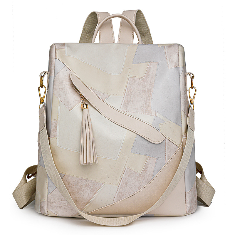 Mochila antirrobo retro europea y americana de nueva moda transfronteriza Mochila multifuncional al aire libre simple urbana femenina