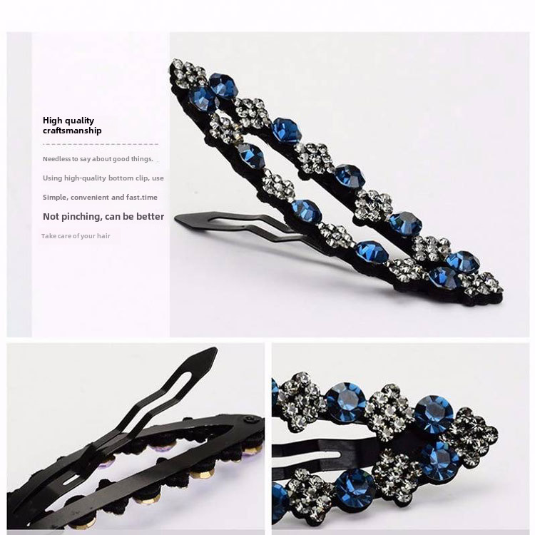 Zuid-Korea eenvoudige stijl elegante pony zijclip Diamant-ingebedde kleur diamant BB clip hoofdtooi meisje haarspeld gebroken haarspeld groothandel_voghion.com