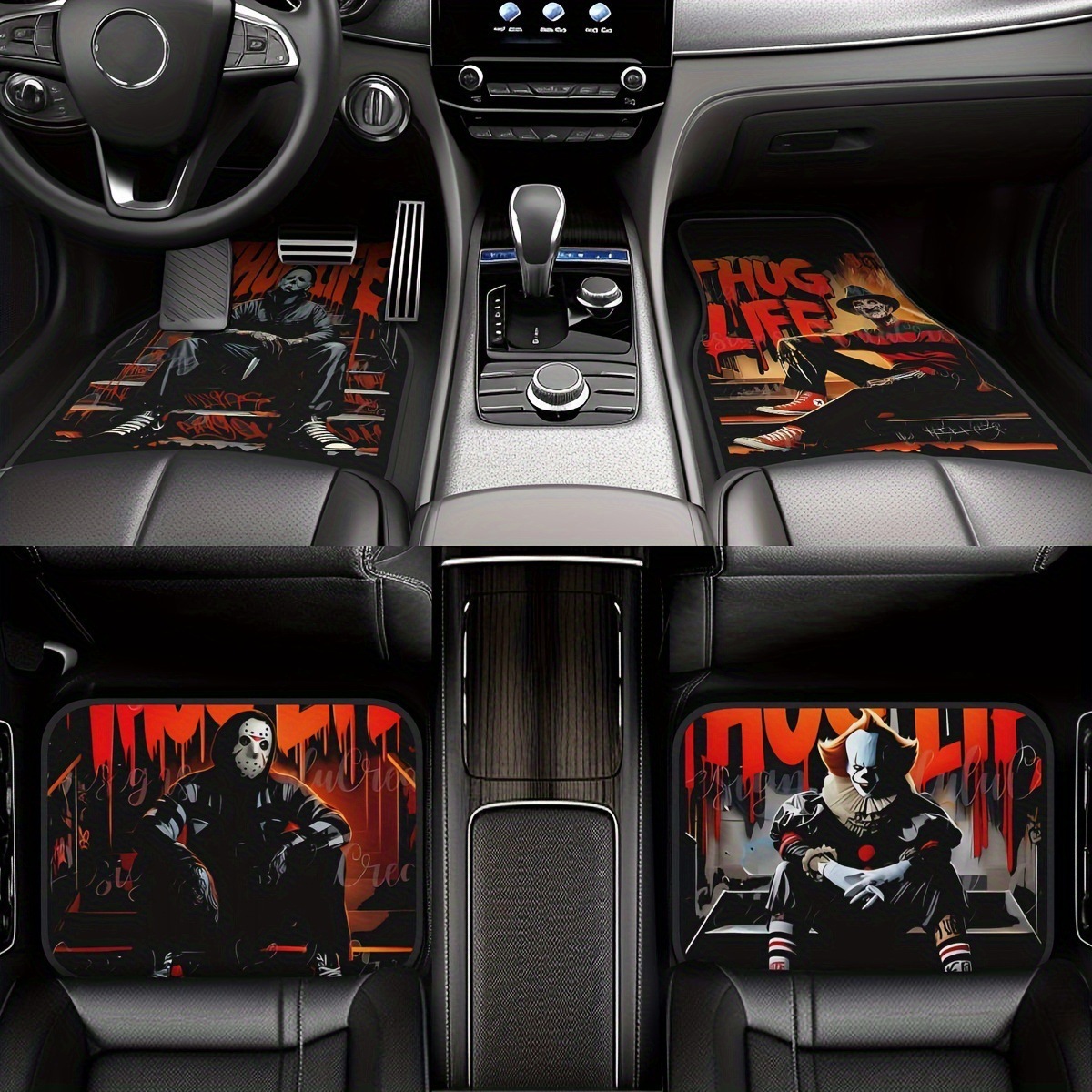 Amazon and Temu's best-selling crystal velvet car floor mats are easy to maintain, universal four-piece set, and durable