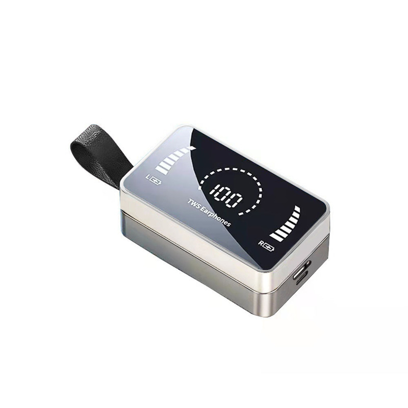 H3/H3S Bluetooth ヘッドセット TWS5.1 ステレオ低音ミラー デジタル ディスプレイ スポーツ ワイヤレス インイヤー パワーバンク|undefined