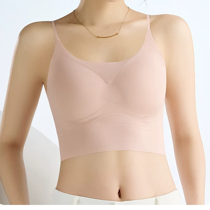 Antibacterial vest, summer silk top with cups, beautiful back, lifting effect
