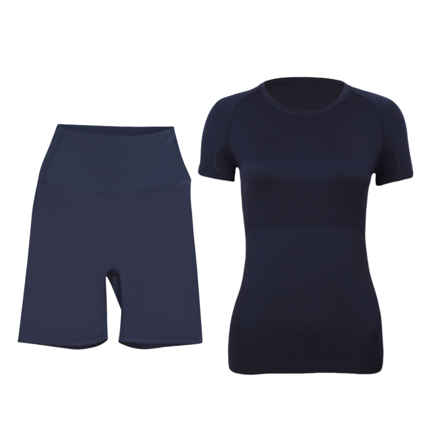 Women's Short Sleeve And Shorts Set Breathable Active Workout Outfit_voghion.com