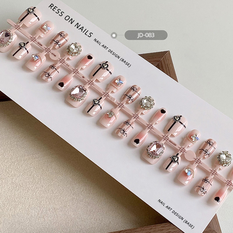 Wearing a Tanabata Valentine's Day Explosions A Finished Prefabricated Naked Stick 10 Pieces high quality Nail Art Patch