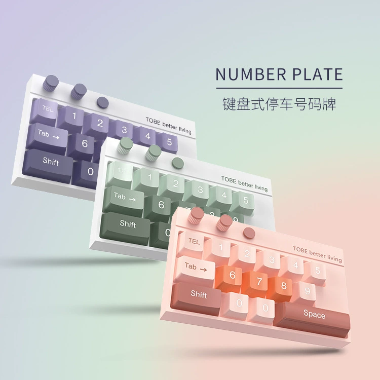 New creative hidden parking sign keyboard design with car moving number, a must for temporary parking 2199