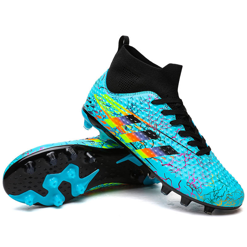 Nuevas zapatillas de entrenamiento de clavos largos para hombres y mujeres, zapatos de entrenamiento antideslizantes para estudiantes adolescentes, fábrica de fútbol TF