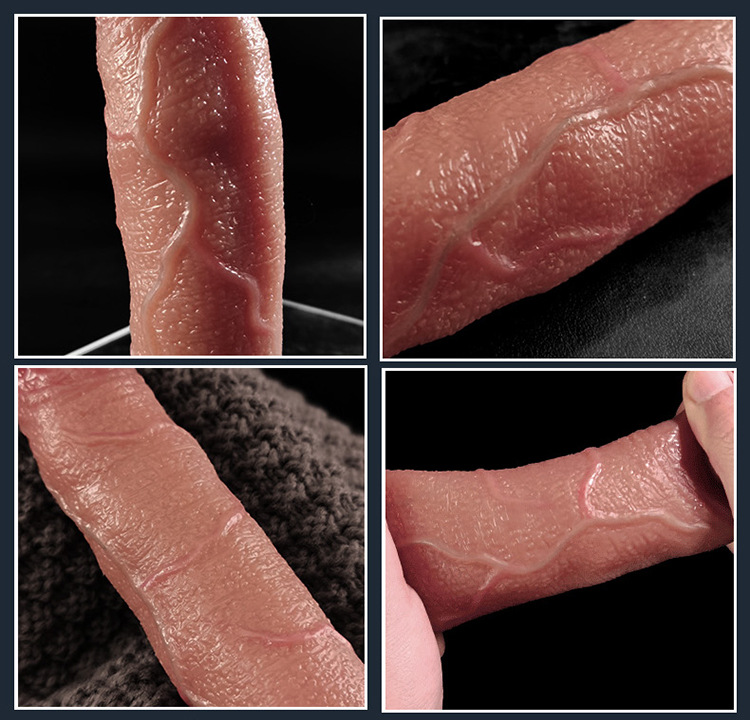 Men’s Wearable Hollow Silicone Penis Sleeve, Long Thickening Design, Adult Sex Toy — detail image 36