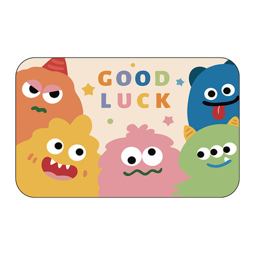 Cartoon bathroom rug imitation cashmere bath mat absorbent footer mat household toilet wear-resistant door mat one-piece dropshipping