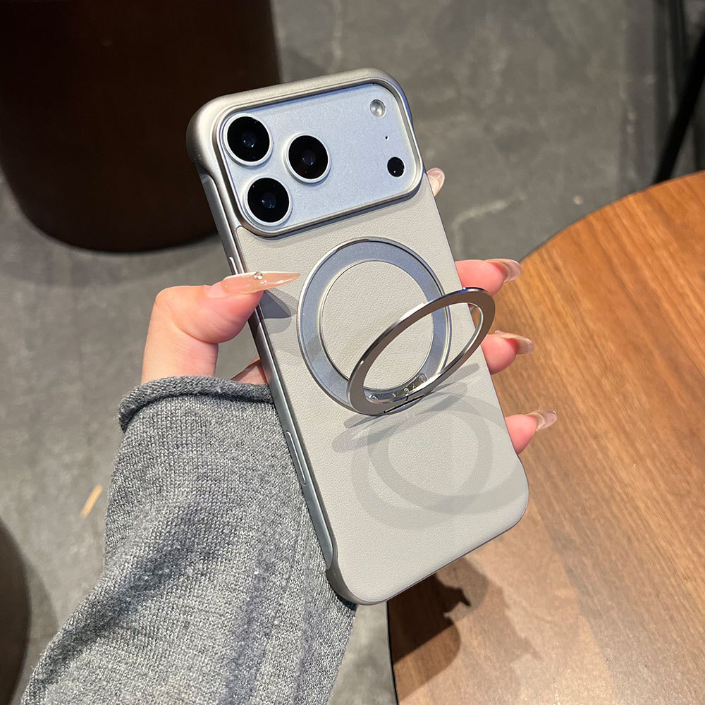 Custodia protettiva ultra sottile senza cornice, compatibile con iPhone 17, Huawei e Xiaomi, con adesivi in pelle e supporto._voghion.com