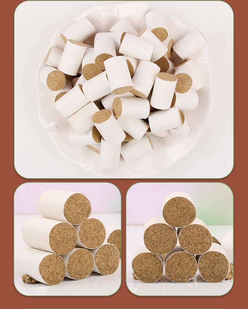 Moxa Wool Cones Ai Zhu Hand Rolled Pure Moxa Sticks for Home Moxibustion and Studio Use preparation