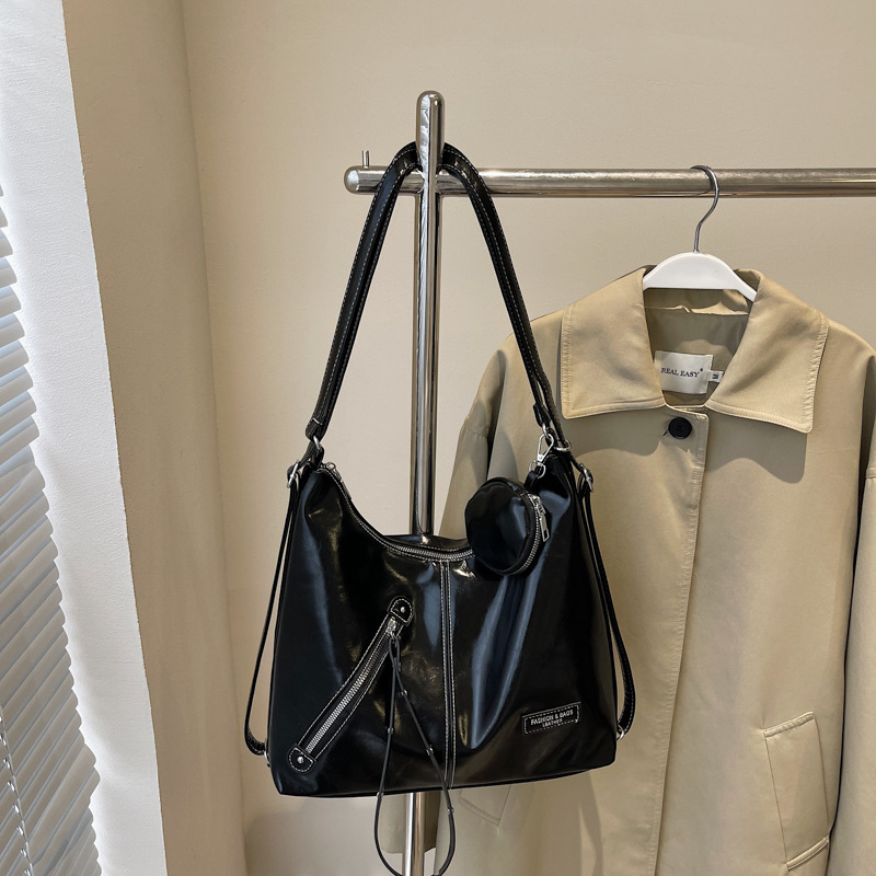 Bolsos estilo coreano bolso de axila de viento perezoso 2025 nuevo bolso de alta capacidad bolso de hombro ancho bolso casual de un solo hombro