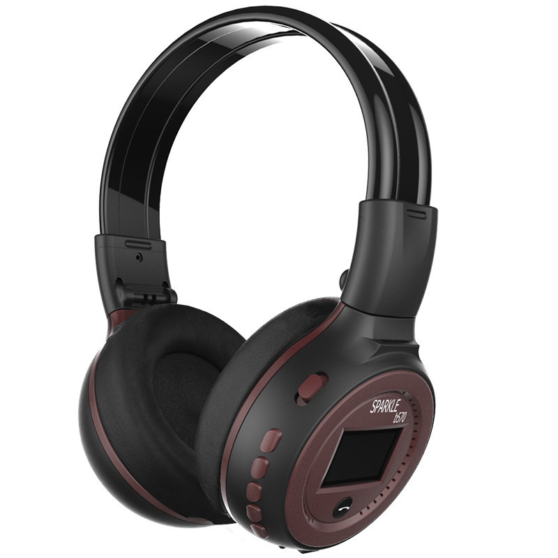 スクリーン付き hifi Bluetooth ヘッドセット ヘッドセット B570 ワイヤレス ヘッドセット付き TF カード ステレオ Bluetooth ヘッドセット|undefined