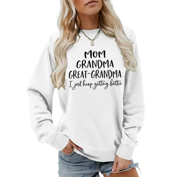 Amazon Casual Round-Neck Versatile Sweatshirt New York Usa Comfortable Plus-Size Women's Long-Sleeved European and American Thin Top