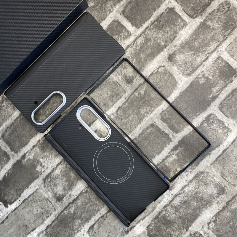 Samsung zfold7 中央軸携帯電話ケース ケブラー磁気 SAMSUNG fold7 アラミド繊維保護に適しています。|undefined