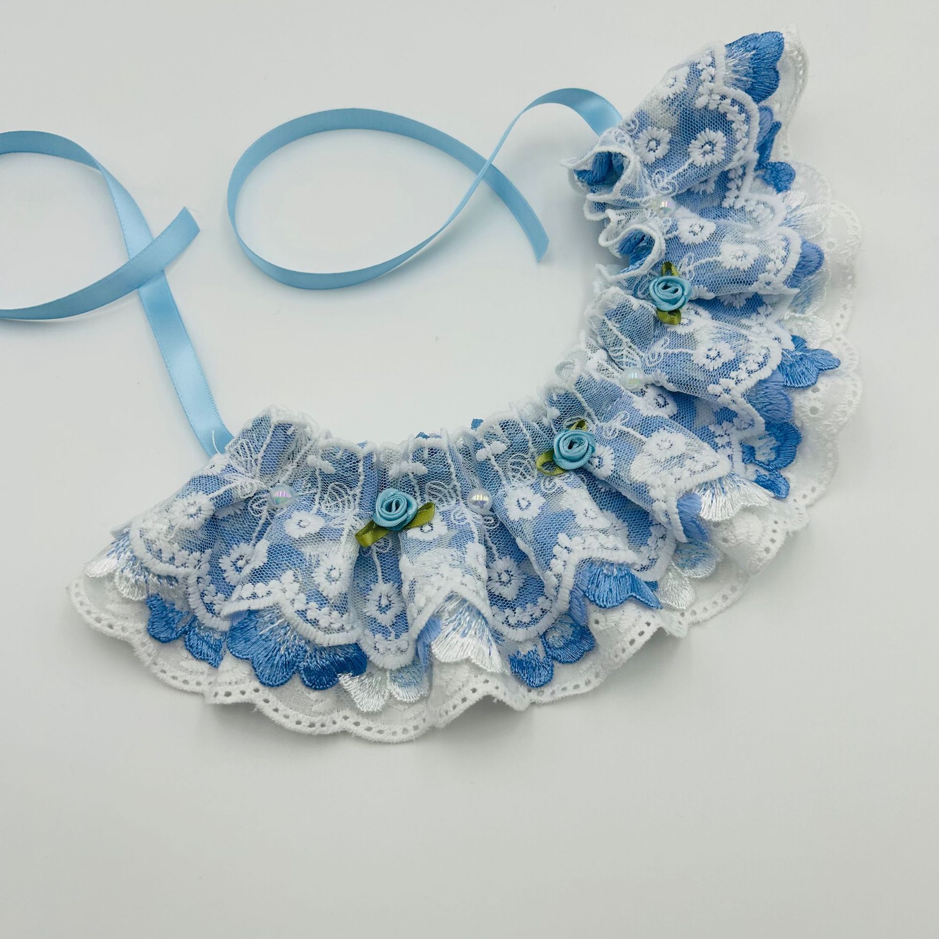 Nuevo lanzamiento de toallas de agua azul, bufandas para gatos, perros grandes y medianos, joyas para mascotas, collares, campanas, corbatas