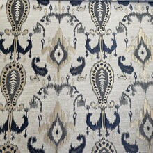 跨境源头厂家批发博铨高端几何图麻布提花面料沙发装饰抱枕布面料