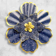 跨境美式花园玄关壁挂件户外铁艺花创意家居墙饰太阳花幼儿园装饰