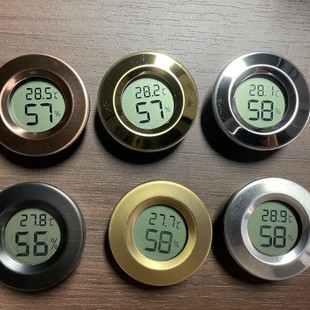Electronic Temperature and Humidity Meter for Cigar Boxes and Cigar Cabinets with C/F Switch