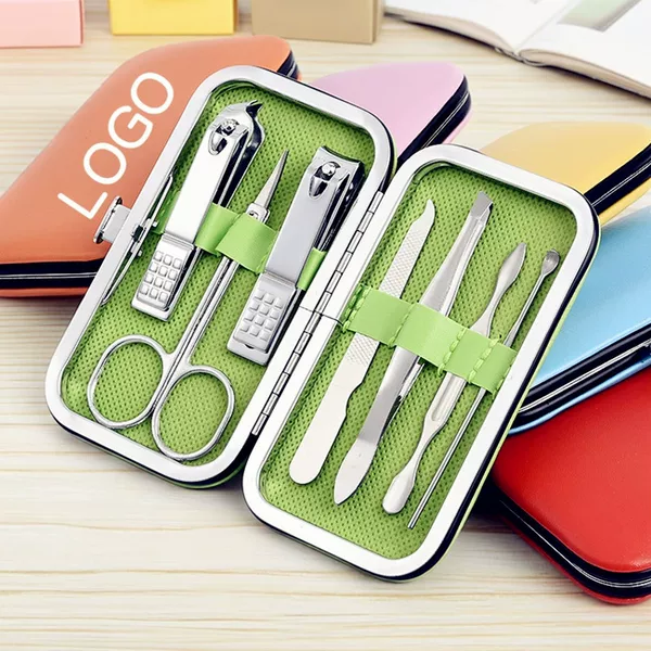 Wholesale Nail Clipper Set of 7 Pieces, Manicure Beauty Set, Nail Clippers, Manicure Tools, Gift Nail Clippers with Printed Logo