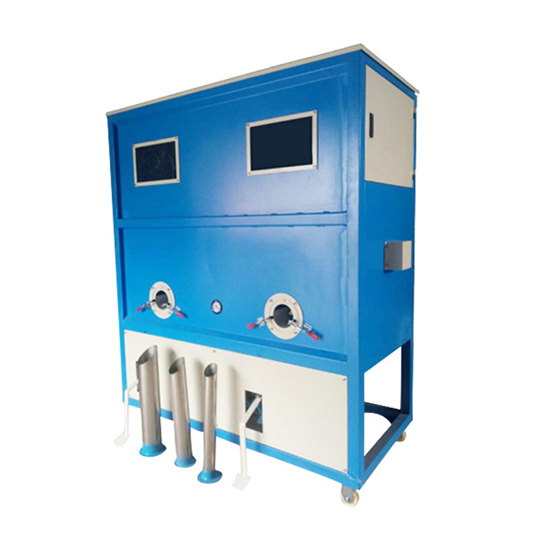 Máquina de llenado de algodón de juguete de felpa de fábrica de Dongguan ropa abajo almohada máquina de llenado de algodón fibra de algodón de doble cabeza máquina de llenado de algodón