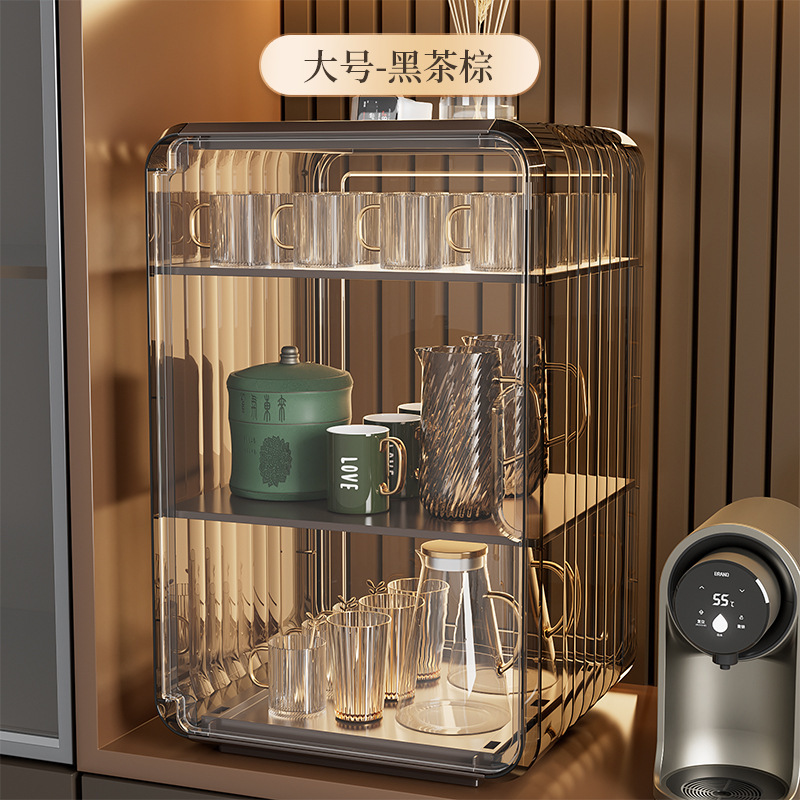 防尘杯架置物架轻奢杯子水杯茶杯架子咖啡杯马克杯放杯子收纳盒|undefined