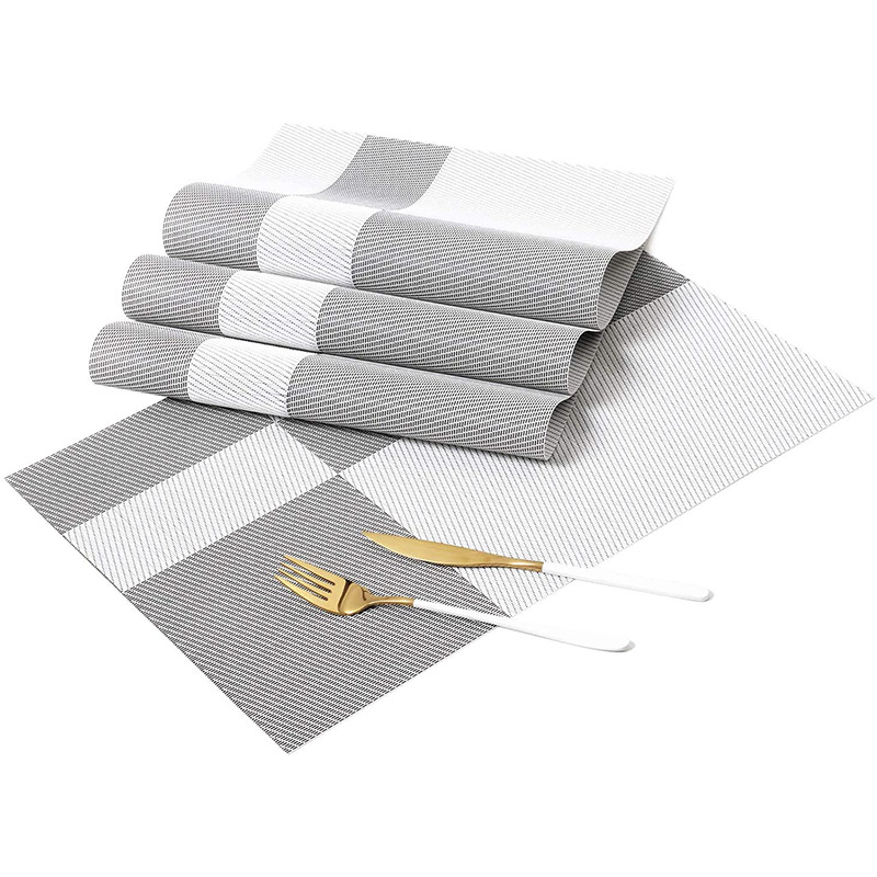 Estilo americano ligero de lujo PVC mantel occidental mantel antideslizante lavable Hotel decoración del hogar aislamiento estera montaña