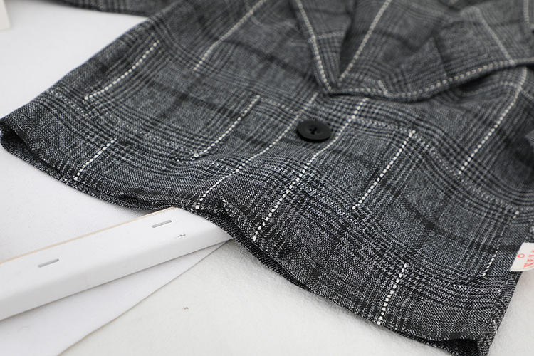 Children's clothing: Autumn long sleeved pants, three piece set, boys' plaid English suit, dress set_voghion.com