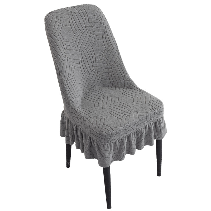 cubierta de silla jacquard gruesa cubierta de silla de lana de maíz elástica cubierta de silla de arco de restaurante cubierta de silla doméstica a prueba de polvo y desgaste