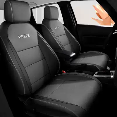 coverage, leather breathable seat covers, Modelə uyğun (Original) oturacaq örtükləri - black-and-gray-standard-version-note-the-model-year-front-row-fully-covered-rear-row-partially-covered