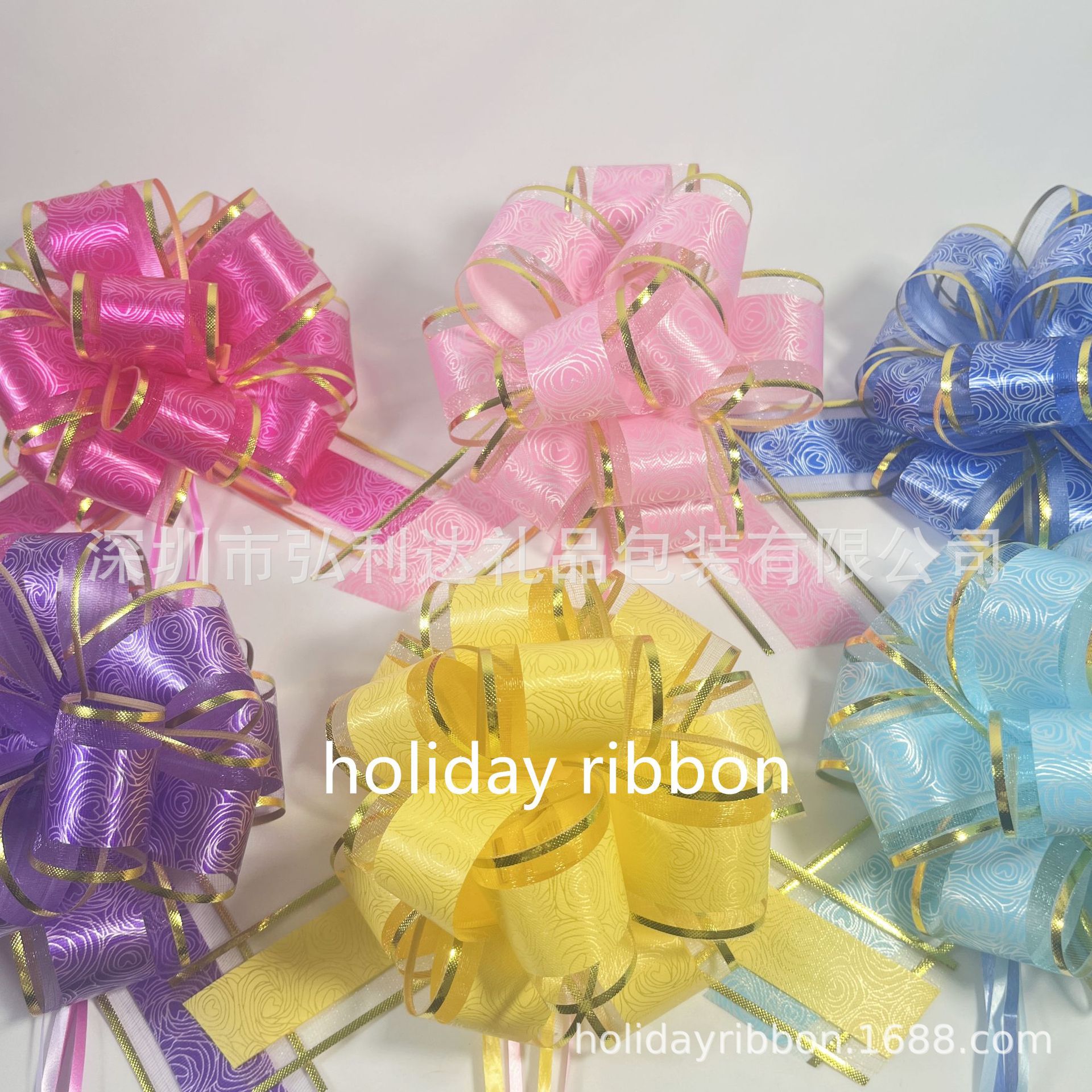 Materiales de embalaje de flores de impresión de flores PP grandes flores de bola arco de flores de mano venta caliente transfronteriza