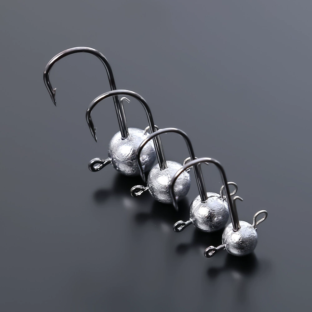 Крючок Luya с двойным кольцом и кровавой канавкой, одинарный крючок с зазубринами для предотвращения подвешивания дна, черный крючок для дикой рыбалки, китайской рыбы и окуня