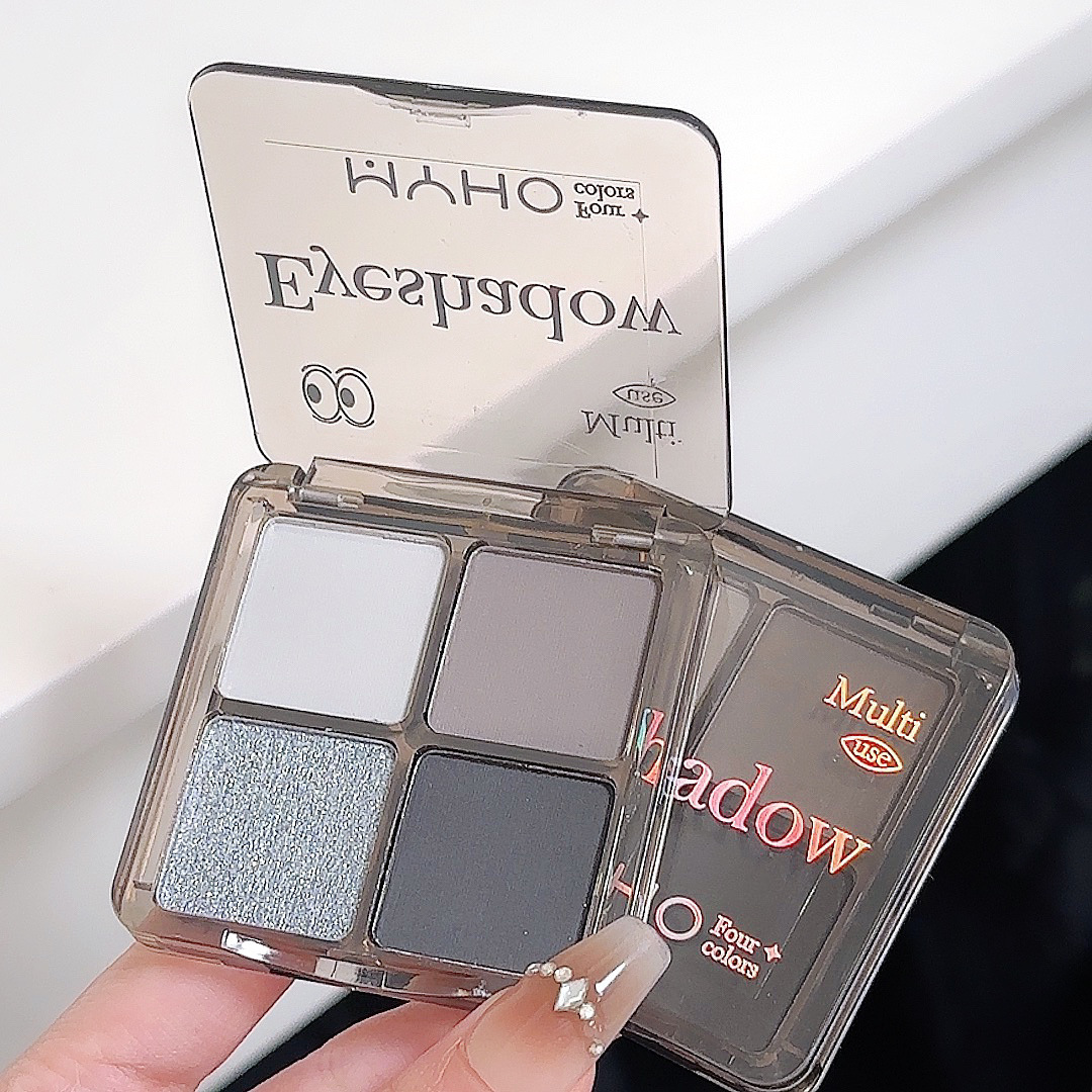 MYHO Daydream Four-color Eyeshadow Palette: Pink, smoky, earth tones, student daily light makeup, matte, pearlescent, sequined makeup undefined