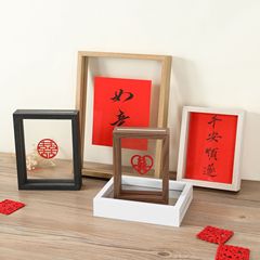 雙面透明玻璃相框擺台展示字畫裝裱畫框6寸7寸8寸標本框a4照片框