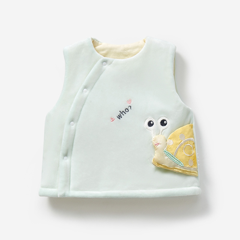 Bebé Chaleco de otoño e invierno los niños acolchado cálido algodón grueso niños y niñas ropa de invierno chaleco exterior chaleco del bebé image 9