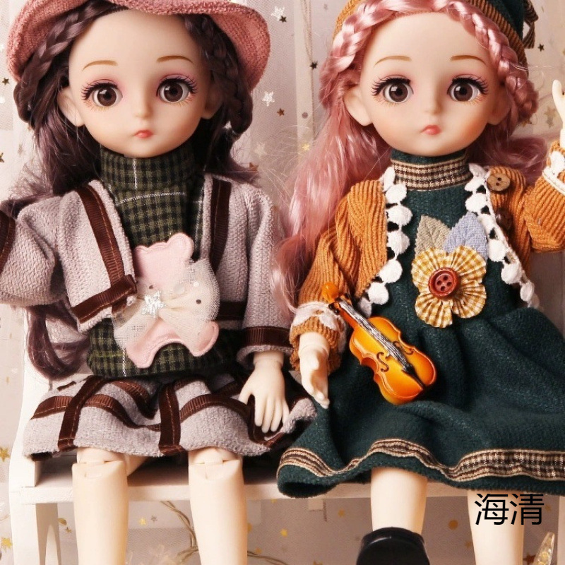 新款星座洋娃娃女孩公主儿童玩具女换装套装-岁生日