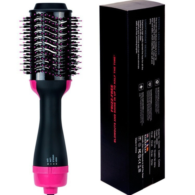 Cross-border multifuncional rizar barra de cabello pein de aire caliente rizar pein de cabello secador de cabello rizador de cabello estilo de cabello recto pein de cabello caliente eléctrico image 3