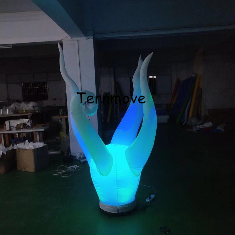 充气灯光树杈气模发光灯柱广告圆柱酒吧路引舞台灯光树木花朵装饰