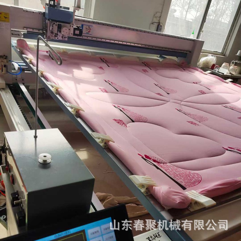 Máquina de acolchado automática con operación inteligente por computadora, máquina de acolchado de una sola aguja para edredones y colchas.
