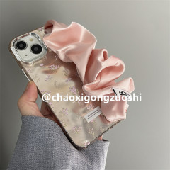 韓国ins優しいロマンチックなピンクの花はiphone15promaxアップル14携帯ケース13女性12を適用している