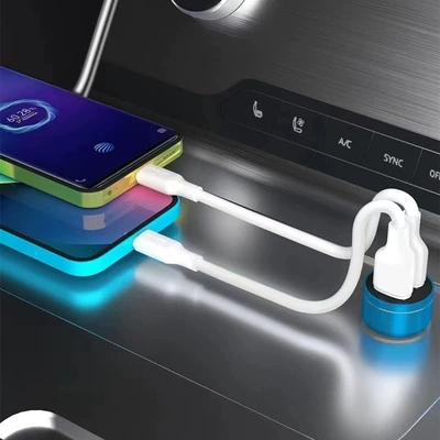 Mobil şarj cihazları charger dual USB metal