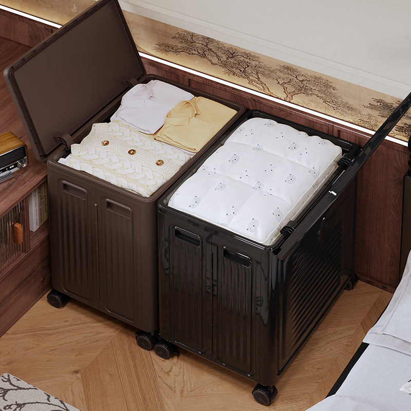 衣服中古风收纳箱大容量翻盖整理箱折叠储物箱玩具零食复古收纳筐|undefined