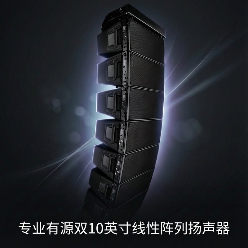 Professional Active Sound Dual 10inch Linear Array Speaker 10inch Stage Bar Banquet Hall Professional Speaker