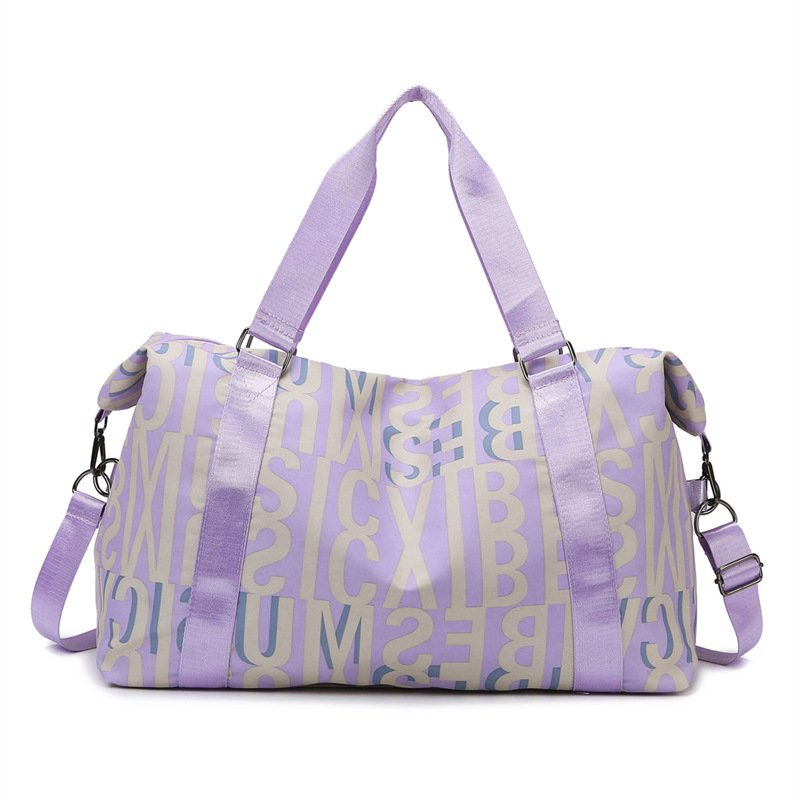 Carta impresa portátil de gran capacidad bolsa de viaje de mujer nueva bolsa de viaje corto transfronteriza bolsa de moda bolsa de gimnasio
