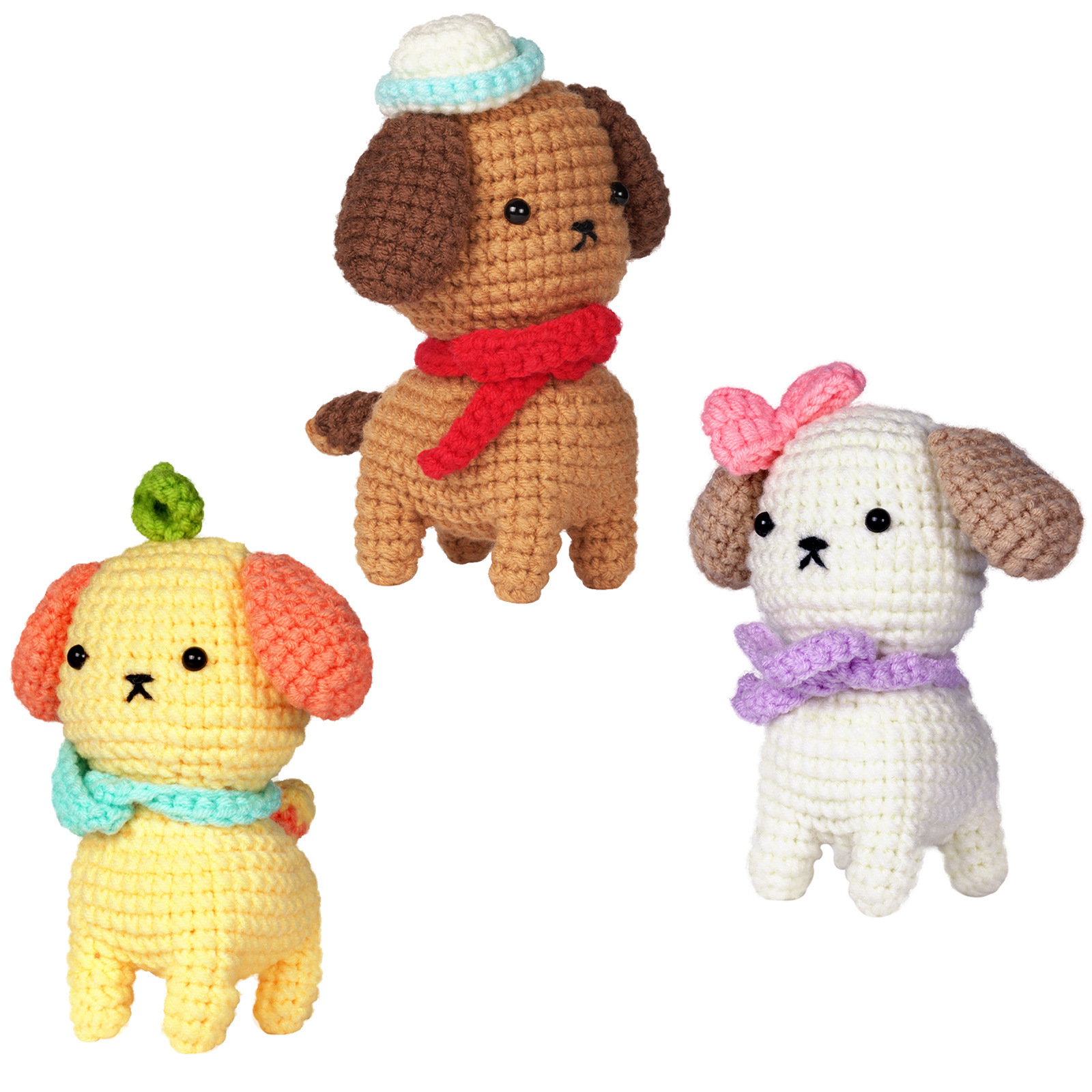 Standing dog set of three
