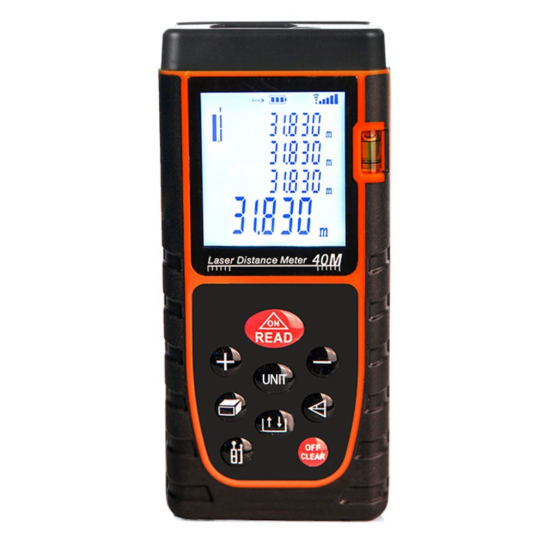 Лазерный дальномер 40 метров Инфракрасный измерительный прибор измерительный комнатный счетчик электронная линейка Лазерная линейка ручной лазерный дальномер