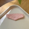 Dark pink polka dot scarf